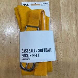 DSG Vibrant Yellow Sock and Belt Set